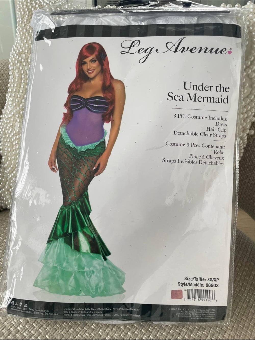 Leg Avenue Under the Sea Mermaid Costume - Purple & Green